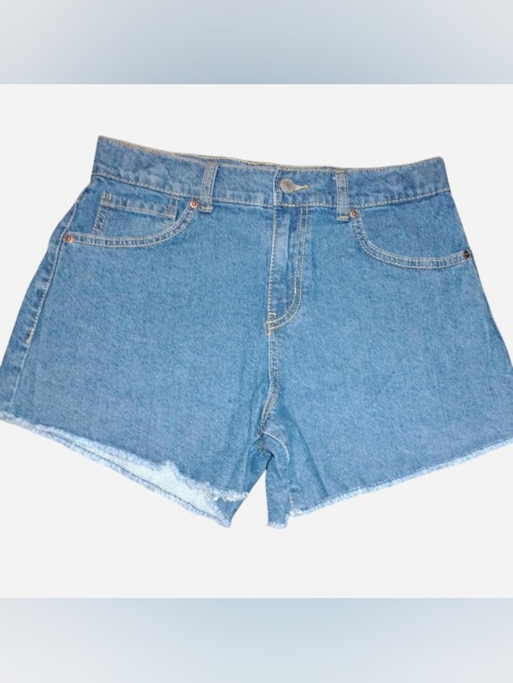 Signature by Levi Strauss & Co. Girls' High Rise A-Line Cut-Off Denim Shorts 16